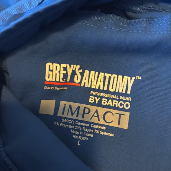 Grey’s Anatomy by Barco Royal Blue Cargo Scrub Pants. Sz L - Picture 6 of 10